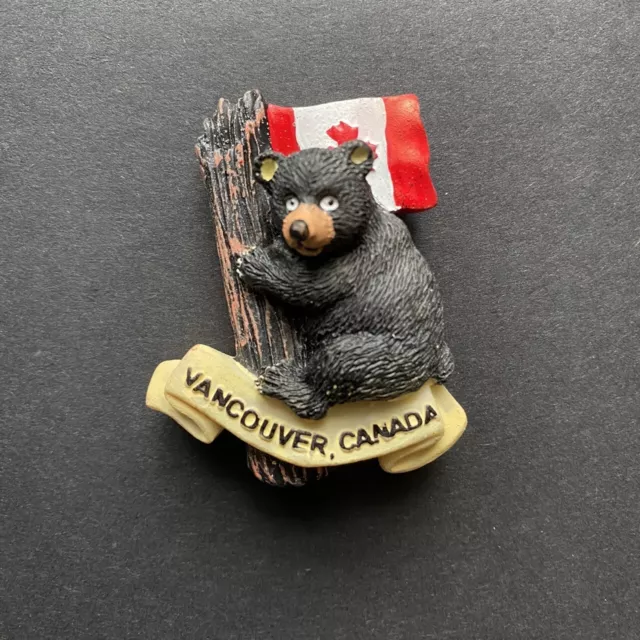 Kanada Vancouver 3D Schwarzbär Kühlschrankmagnete Souvenir Reise Fridge Magnet