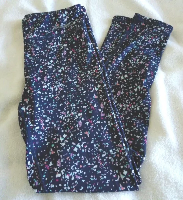 Eddie Bauer Kids Yoga Pants Size L 14-16 Navy Confetti Print