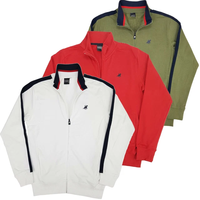Felpa Giacca Aperta Uomo Sportiva con Zip Cerniera e Tasche Puro Cotone Leggera