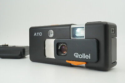 [TAL CUAL] Cámara fotográfica Rollei A110 23 mm Tessar f2,8 lente con adaptador de flash #B117