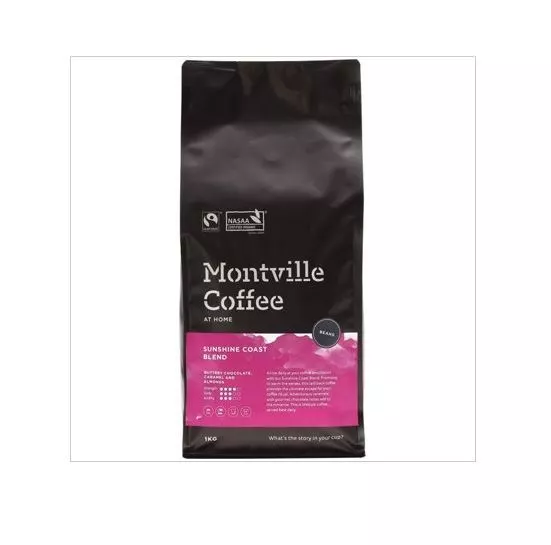 MONTVILLE COFFEE Blend Sunshine Coast Beans - 1kg