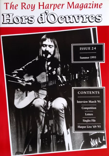 The Roy Harper Magazine 'Hors d'Oeuvres'   Issue No. 24 published in July 1993