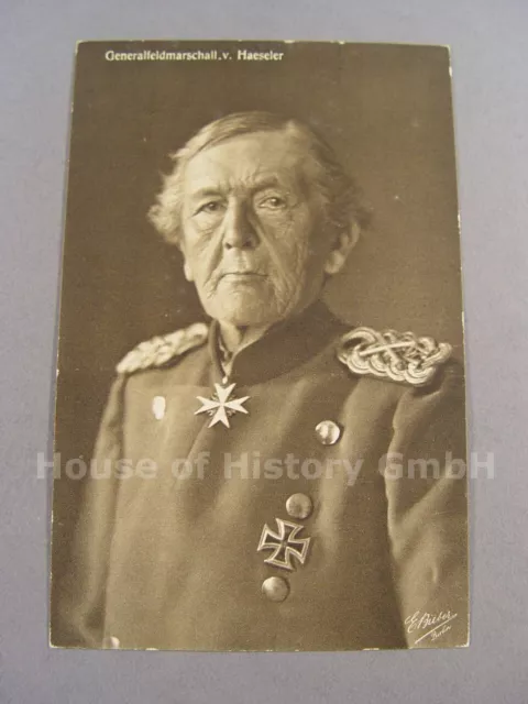 54411: Foto-Postkarte, GENERALFELDMARSCHALL VON HAESELER, E. Bieber