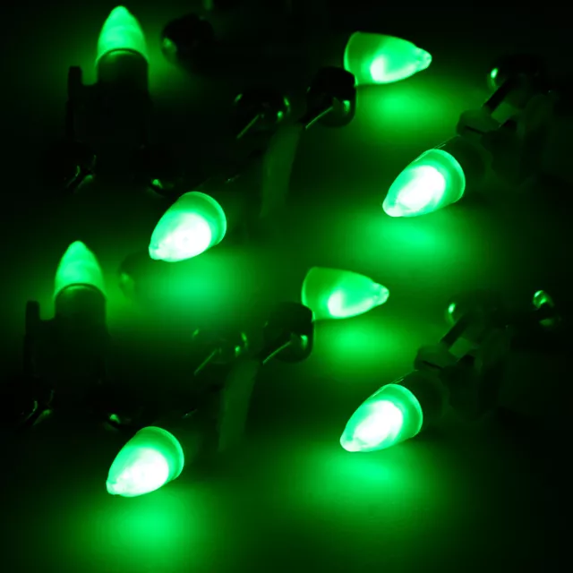 10 PCS LED Night Fishing Bite Bait Alarm 2 Bells Light Rod Tip Clip Alert Ring