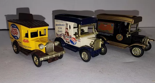 Golden Wheel Pepsi Cola 1:64 Diecast Lot Of Three