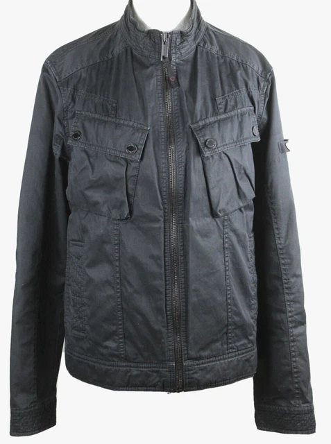 Strellson Spanky-W Jacle Übergangs-Sommer-Jacke Herren Gr.52,schwarz