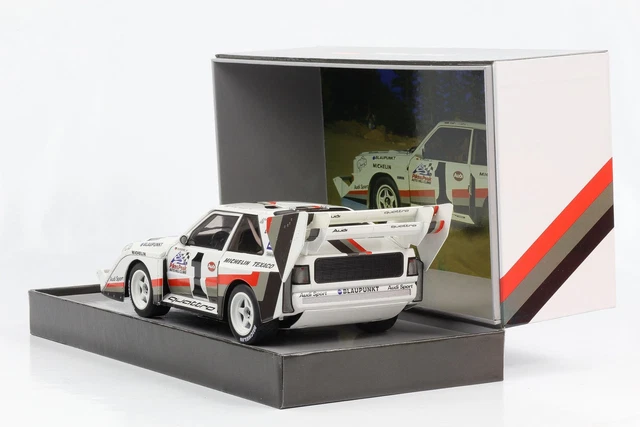 Miniature 1/43 Starter – Audi Quattro S1 Pikes Peak 1987 – W. Röhrl – Kit Monté Résine