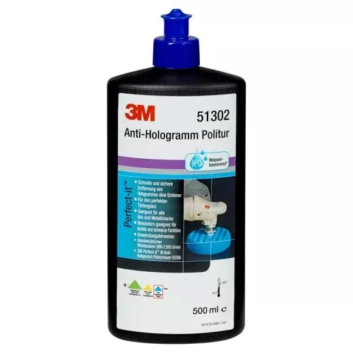 3M 51302 Anti-Hologramm-Politur Lackpolitur (0,5 Liter )