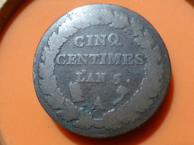 5 Centimes - Dupre - L'an 5 A - Variante Sans Point ? A Affiner !