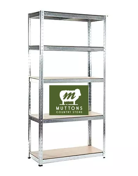 5 Tier Racking Shelf Heavy Duty Garage Shelving Storage Shelves Unit 180x90x40cm