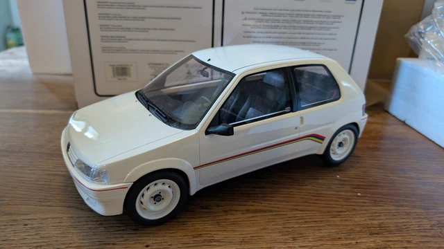 Peugeot 106 Rallye Phase 2 – Bleue – Miniature 1/18 – Otto Ottomobile – Neuve