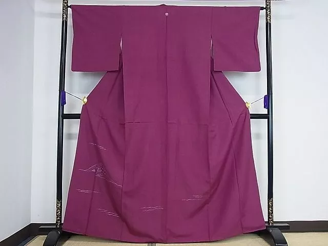 Iro Tomesode Montsuki Kimono   Pongee Fabric, All Embroidery, Kas