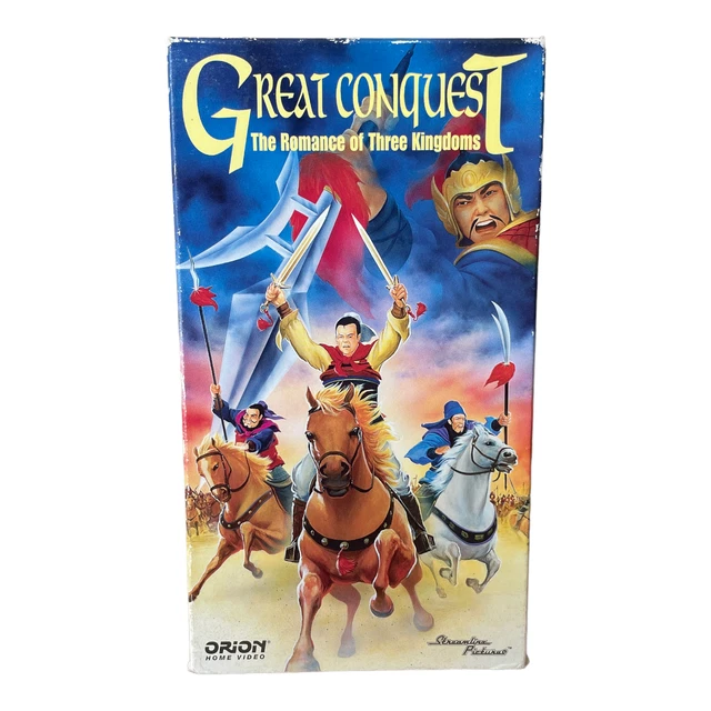 Great Conquest: The Romance of Three Kingdoms VHS - GC/Animation/Anime/1992 🐙