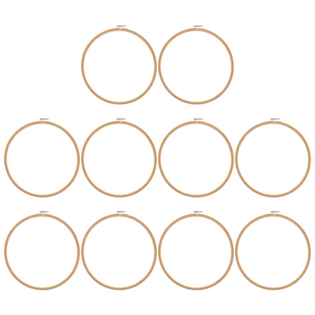 10 Pcs Hölzern Stickkreis Selber Machen Cross-Scroll-Rahmen