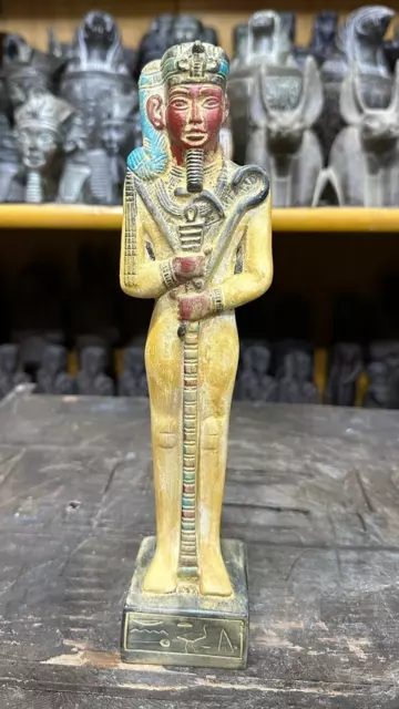 RARE ANCIENT EGYPTIAN ANTIQUITIES Statue Large Of God Khonsu Pharaonic Egypt BC