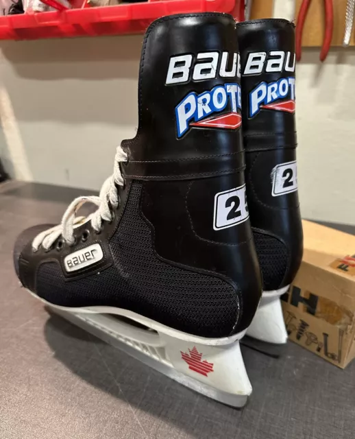 Bauer PRO TEAM 25 Ice Skates Winter Eishockey Schlittschuhe Größe 42 / 43