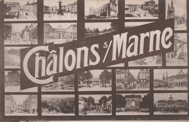 CPA 51 CHALONS sur MARNE ( Carte Multivue )