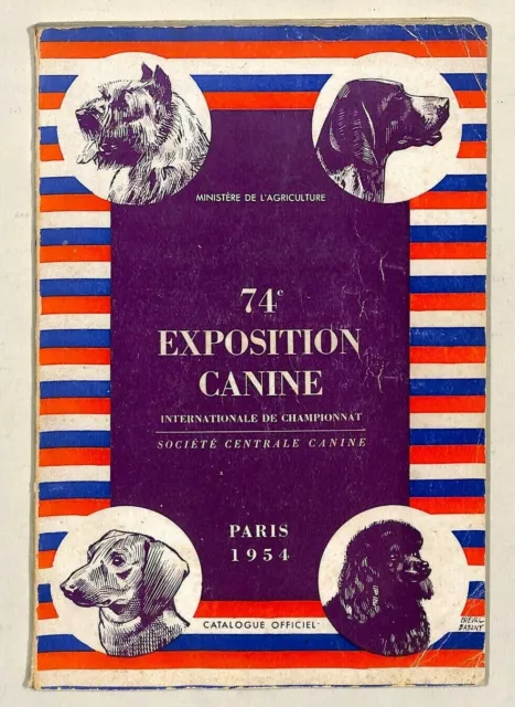 Paris / Exposition Canine Internationale / Brochure De 1954