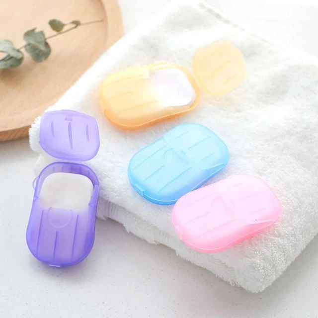 Mini Soap Paper Portable Travel Wash Hands Camping L6J5 Hikings M4B6 J4A4