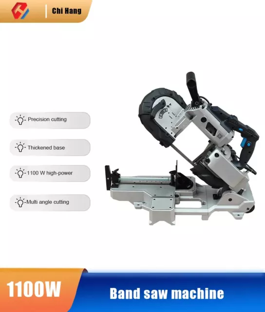 Band Saw Machine Woodworking Portable Metal Stainless Pipe Cutting Machine