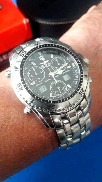BELLISSIMO CRONO ANA DIG Sector No Limits 650 Swiss Made Eta 251.265 300 Mt EUR 165 00 PicClick IT