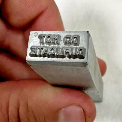 HPC Key Punch Stamp, Key Marking Reads DO NOT DUPLICATE