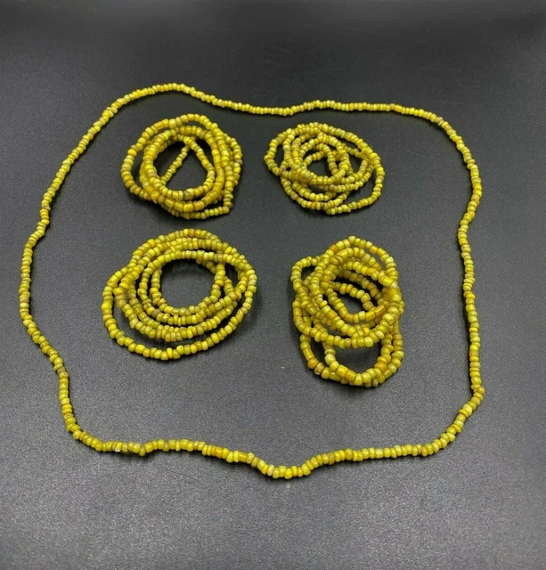 Old Ancient Antique Glass Beads From Ancient Pyu culture period  from Burma