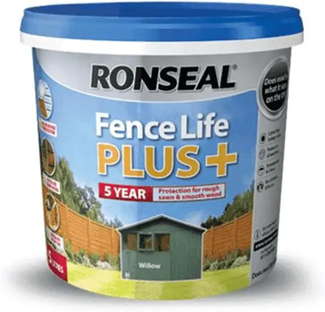 Ronseal RSLFLPPW5L Recinzione 5 litri Life Plus vernice - salice