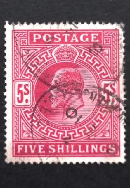 GB King Edward VII 5/ SG.263 Used Cds Well Centred Good Perforation Clean VF