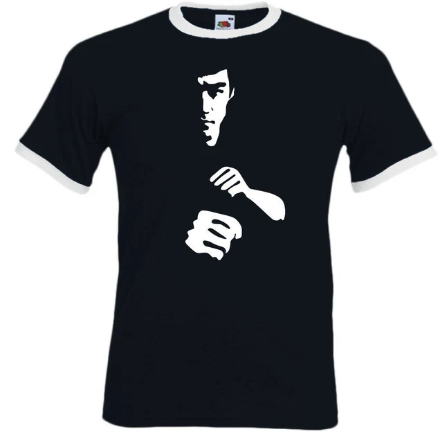 Martial Arts T-Shirt Silhouette Mens Enter The Dragon MMA UFC Gym Top