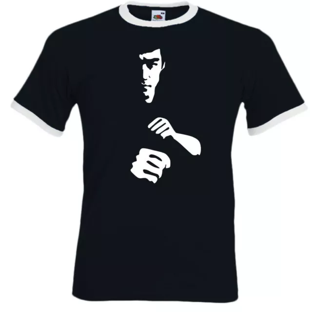 T-shirt arti marziali silhouette uomo Enter The Dragon MMA UFC top palestra