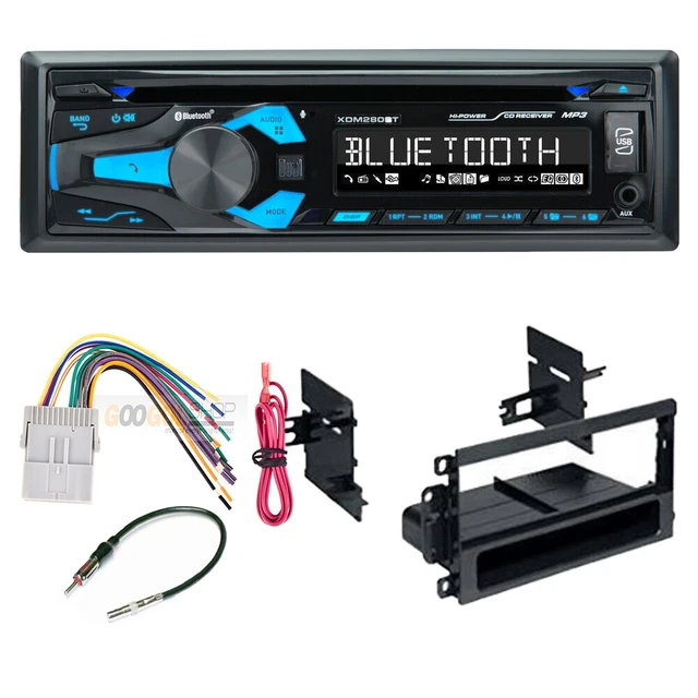 DUAL XDM280BT CD Player Car Stereo AM/FM Radio Kit for 20022004 Chevy