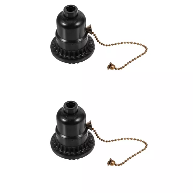Set of 2 Ceiling Light Accessory Lamp Base with Pull Socket LED
