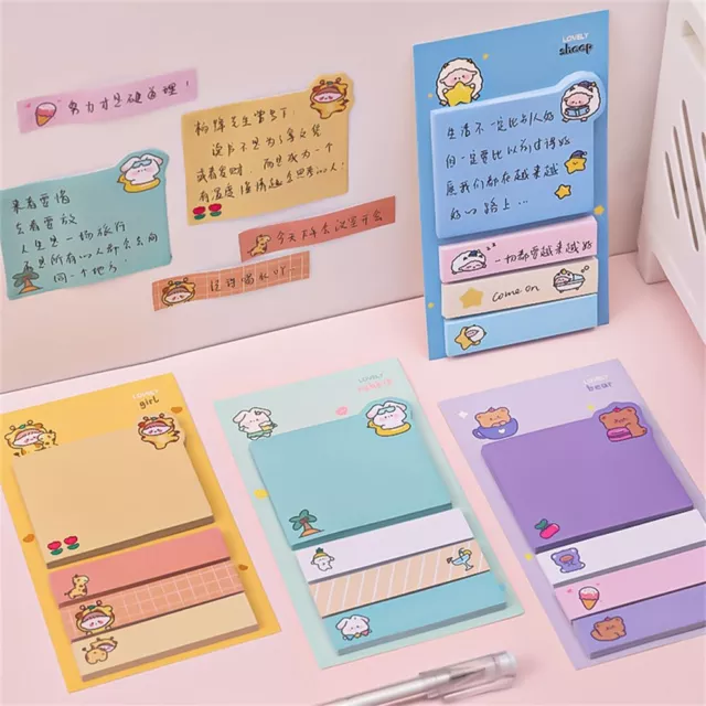 Cute N Times Stationery Animal Planner Stickers Bookmark Sticky Notes Memo Pads