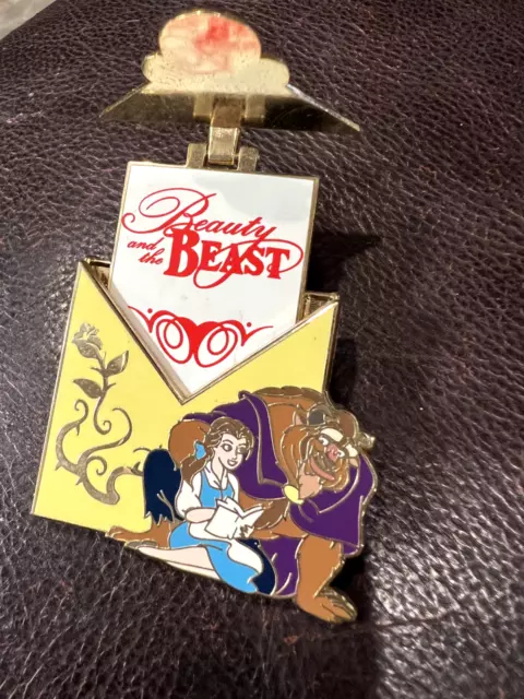 Disney Pin DLR Movie Milestones Beauty and the Beast Envelope LE 2000 Belle 2