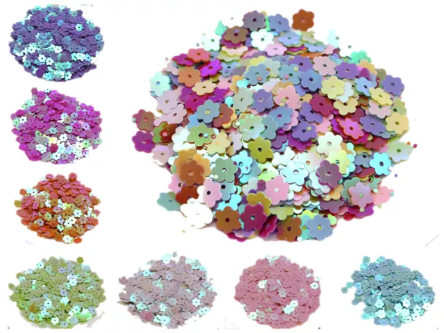 5000 Flat Mini Flowers 6mm Loose sequins Paillettes Sewing Wedding Craft