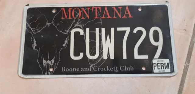 Plaque immatriculation Montana Usa license plate