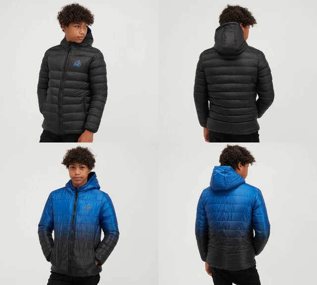 KINGS WILL DREAM Junior Hooded Reversible KWD Boys Puffa School Jacket Strteford 56.99 PicClick UK