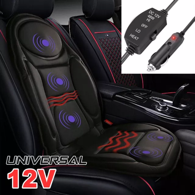 Car Seat Pad Cushion Cover Heating Heater Warm Heated Cold Winter 12V Universal