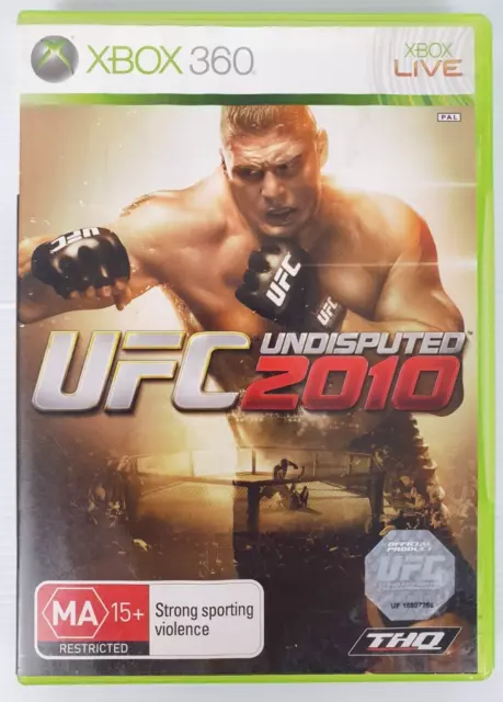 UFC Undisputed 2010 Microsoft Xbox 360 Game PAL Complete w manual - FREE POSTAGE