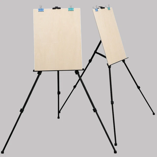 Caballete de metal tablero hierro mesa caballetes pintura mesa superior trípode