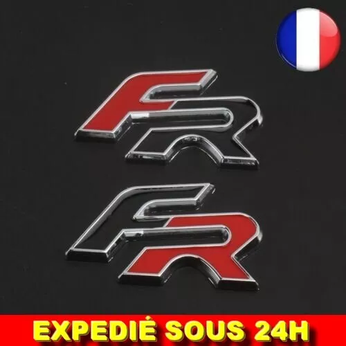 Logo Badge Fr de Calandre Seat Leon Cupra Ibiza Metal Noir/Rouge -  Cdiscount Auto