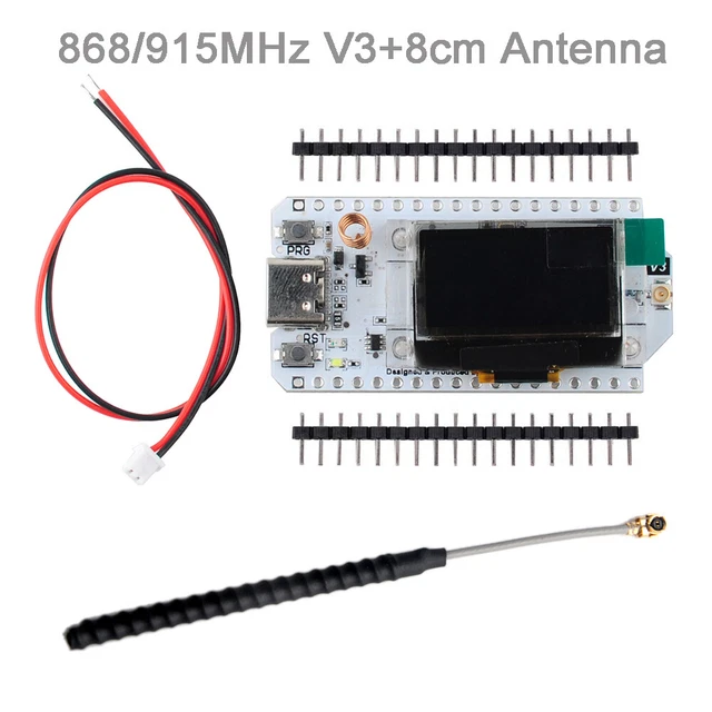 DIYmalls 915MHz ESP32 LoRa OLED Board V3 Type-C SX1262 LoRa Antenna U