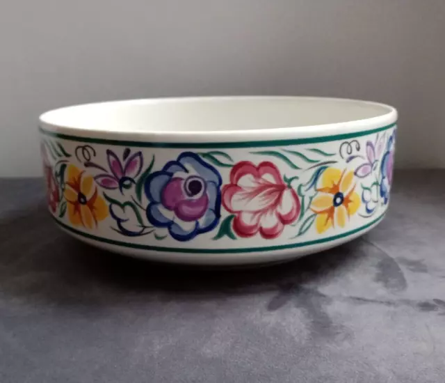 Vintage Poole Pottery - Large Fruit Bowl in the C S Pattern