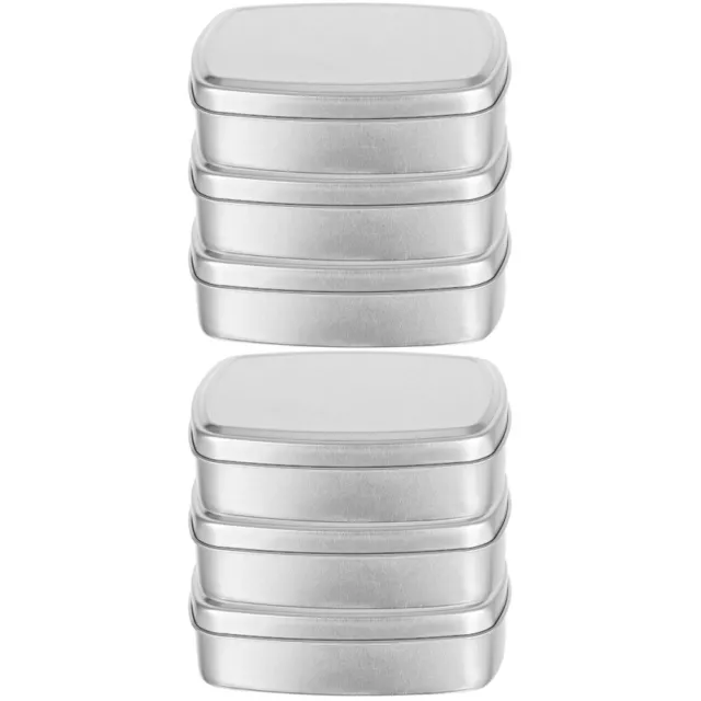 6er-Pack Aluminiumboxen für Süßigkeiten und Seifen mit Deckel-CR