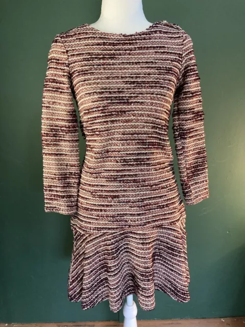 Springfield womens Pink knit Dress Size XS Long Sleeves