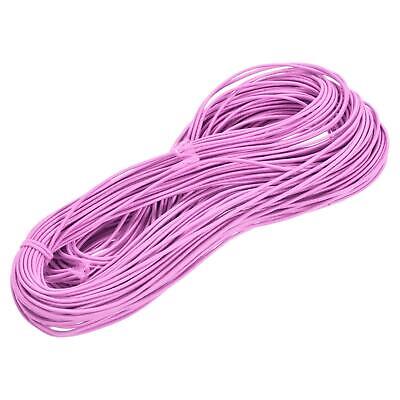 Elástico Cordón Elástico Cuerda 2mm 49 Yardas Claro Rosa para Artesanías DIY