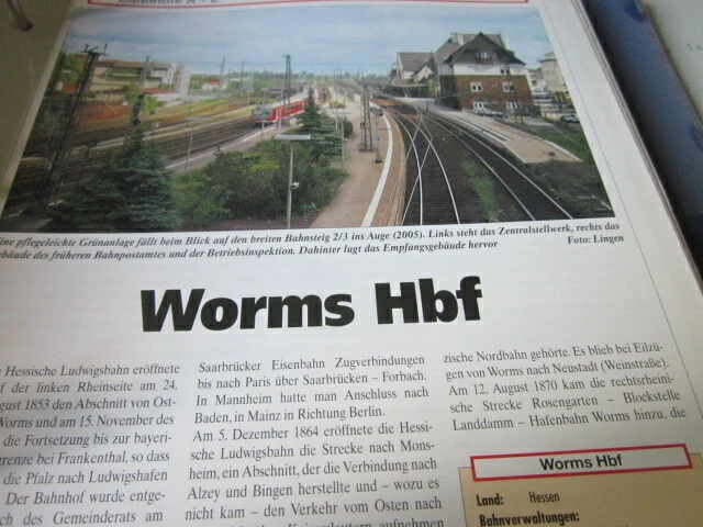 BAHNHOF UND GLEISPLAN Worms Hbf 6S Hessen EUR 6 14 PicClick DE