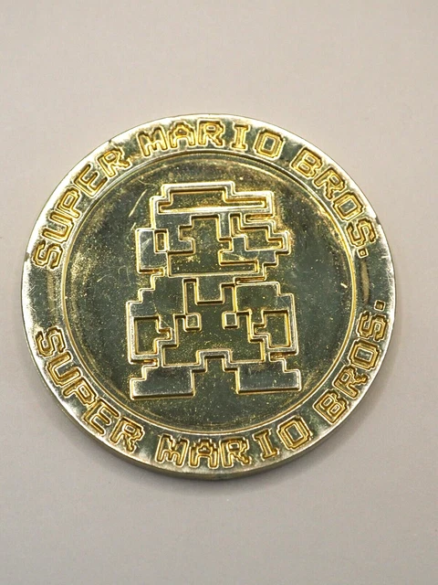 Mario Numbers Gold Rings SUPER MARIO BROS Plastic Gold Coins Nintendo 1985 Vintage Japanese C419 ...