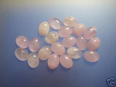 Cabochon Gemstone Pink Rose Quartz 13x18 mm (pkg 25) 2